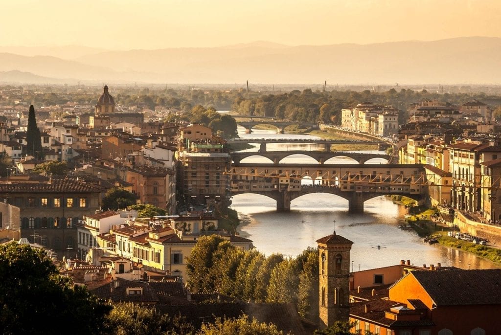 Florence, Italy river view