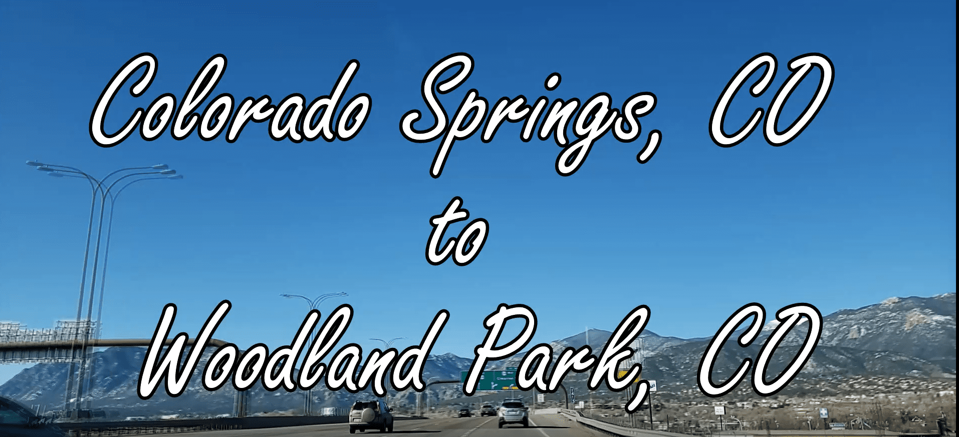 Colorado Springs, Colorado to Woodland Park, Colorado – Driving Video