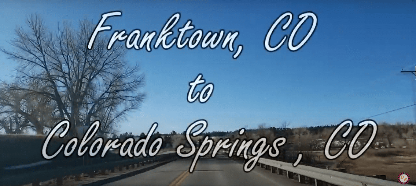 Franktown, Colorado to Colorado Springs, Colorado – Driving Video